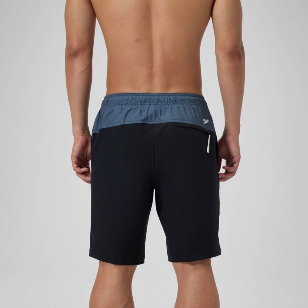 Men's 9" Speedo Marina Swim Shorts - Black L - Picture 3 of 3